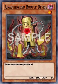 Unauthorized Bootup Device, Yu-Gi-Oh! card, DARK