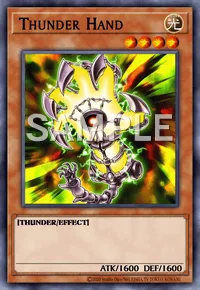 Thunder Hand, Yu-Gi-Oh! card, LIGHT