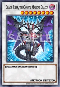 Chaos Ruler, the Chaotic Magical Dragon, Yu-Gi-Oh! card, DARK