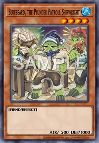 Bluebeard, the Plunder Patroll Shipwright, Yu-Gi-Oh! card, WATER