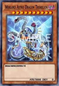 Meklord Astro Dragon Triskelion, Yu-Gi-Oh! card, DARK