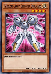 Meklord Army Deployer Obbligato, Yu-Gi-Oh! card, LIGHT