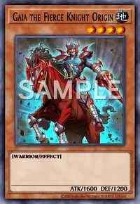 Gaia the Fierce Knight Origin, Yu-Gi-Oh! card, EARTH