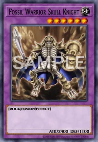 Fossil Warrior Skull Knight, Yu-Gi-Oh! card, EARTH