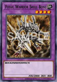 Fossil Warrior Skull Bone, Yu-Gi-Oh! card, EARTH