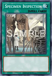 Specimen Inspection, Yu-Gi-Oh! card, SPELL