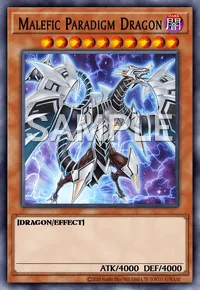 Malefic Paradigm Dragon, Yu-Gi-Oh! card, DARK