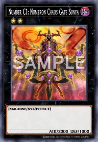 Number C1: Numeron Chaos Gate Sunya, Yu-Gi-Oh! card, DARK