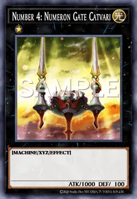 Number 4: Numeron Gate Catvari, Yu-Gi-Oh! card, LIGHT