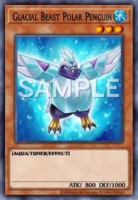 Glacial Beast Polar Penguin, Yu-Gi-Oh! card, WATER