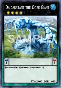 Daidaratant the Ooze Giant, Yu-Gi-Oh! card, WATER