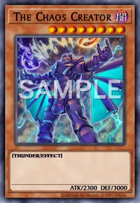 The Chaos Creator, Yu-Gi-Oh! card, DARK