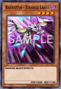 Raidraptor - Strangle Lanius, Yu-Gi-Oh! card, DARK