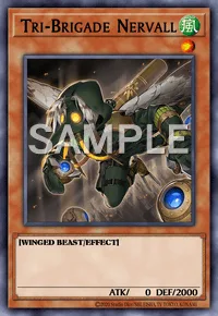Tri-Brigade Nervall, Yu-Gi-Oh! card, WIND