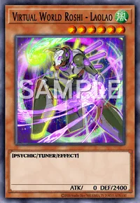 Virtual World Roshi - Laolao, Yu-Gi-Oh! card, WIND
