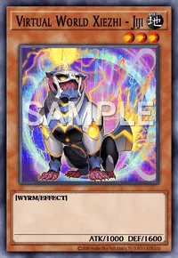 Virtual World Xiezhi - Jiji, Yu-Gi-Oh! card, EARTH