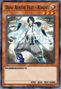 Dual Avatar Feet - Kokoku, Yu-Gi-Oh! card, LIGHT