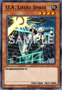 U.A. Libero Spiker, Yu-Gi-Oh! card, EARTH