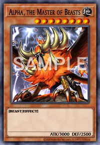 Alpha, the Master of Beasts, Yu-Gi-Oh! card, EARTH
