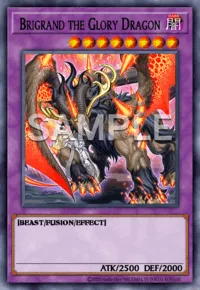 Brigrand the Glory Dragon, Yu-Gi-Oh! card, DARK