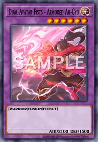 Dual Avatar Fists - Armored Ah-Gyo, Yu-Gi-Oh! card, LIGHT