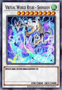 Virtual World Kyubi - Shenshen, Yu-Gi-Oh! card, WIND