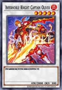 Infernoble Knight Captain Oliver, Yu-Gi-Oh! card, FIRE