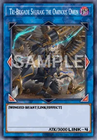Tri-Brigade Shuraig the Ominous Omen, Yu-Gi-Oh! card, DARK
