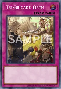 Tri-Brigade Oath, Yu-Gi-Oh! card, TRAP