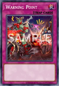 Warning Point, Yu-Gi-Oh! card, TRAP
