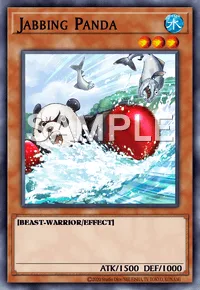 Jabbing Panda, Yu-Gi-Oh! card, WATER