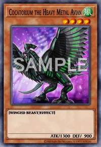 Cocatorium the Heavy Metal Avian, Yu-Gi-Oh! card, WIND