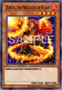 Zoroa, the Magistus of Flame, Yu-Gi-Oh! card, FIRE