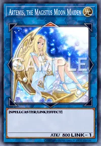 Artemis, the Magistus Moon Maiden, Yu-Gi-Oh! card, LIGHT
