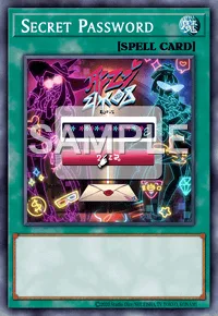 Secret Password, Yu-Gi-Oh! card, SPELL