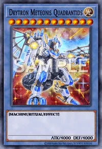 Drytron Meteonis Quadrantids, Yu-Gi-Oh! card, LIGHT