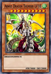 Armed Dragon Thunder LV10, Yu-Gi-Oh! card, WIND