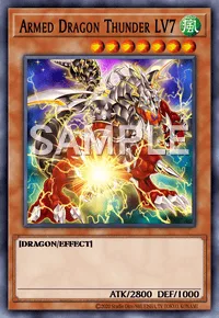 Armed Dragon Thunder LV7, Yu-Gi-Oh! card, WIND