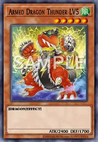 Armed Dragon Thunder LV5, Yu-Gi-Oh! card, WIND