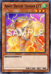 Armed Dragon Thunder LV3, Yu-Gi-Oh! card, WIND