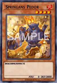 Springans Pedor, Yu-Gi-Oh! card, FIRE