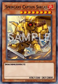 Springans Captain Sargas, Yu-Gi-Oh! card, FIRE