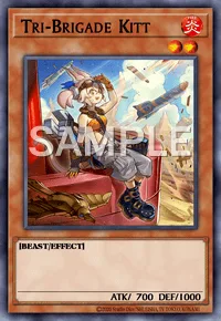 Tri-Brigade Kitt, Yu-Gi-Oh! card, FIRE