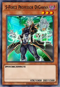 S-Force Professor DiGamma, Yu-Gi-Oh! card, DARK