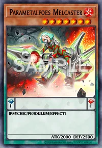 Parametalfoes Melcaster, Yu-Gi-Oh! card, FIRE