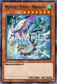 Heavenly Zephyr - Miradora, Yu-Gi-Oh! card, WIND