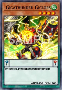 Gigathunder Giclops, Yu-Gi-Oh! card, WIND