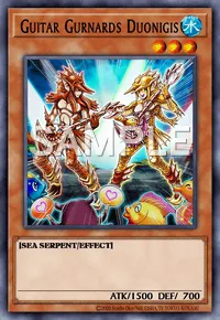 Guitar Gurnards Duonigis, Yu-Gi-Oh! card, WATER