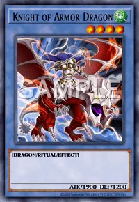 Knight of Armor Dragon, Yu-Gi-Oh! card, WIND