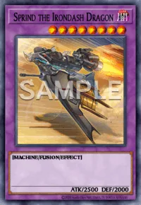 Sprind the Irondash Dragon, Yu-Gi-Oh! card, DARK